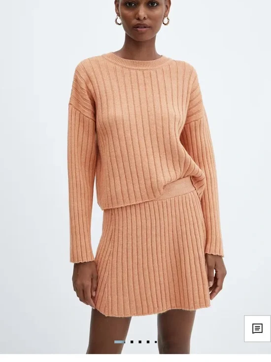 Mango Ribbed Neck Sweater - Picture 1 of 3